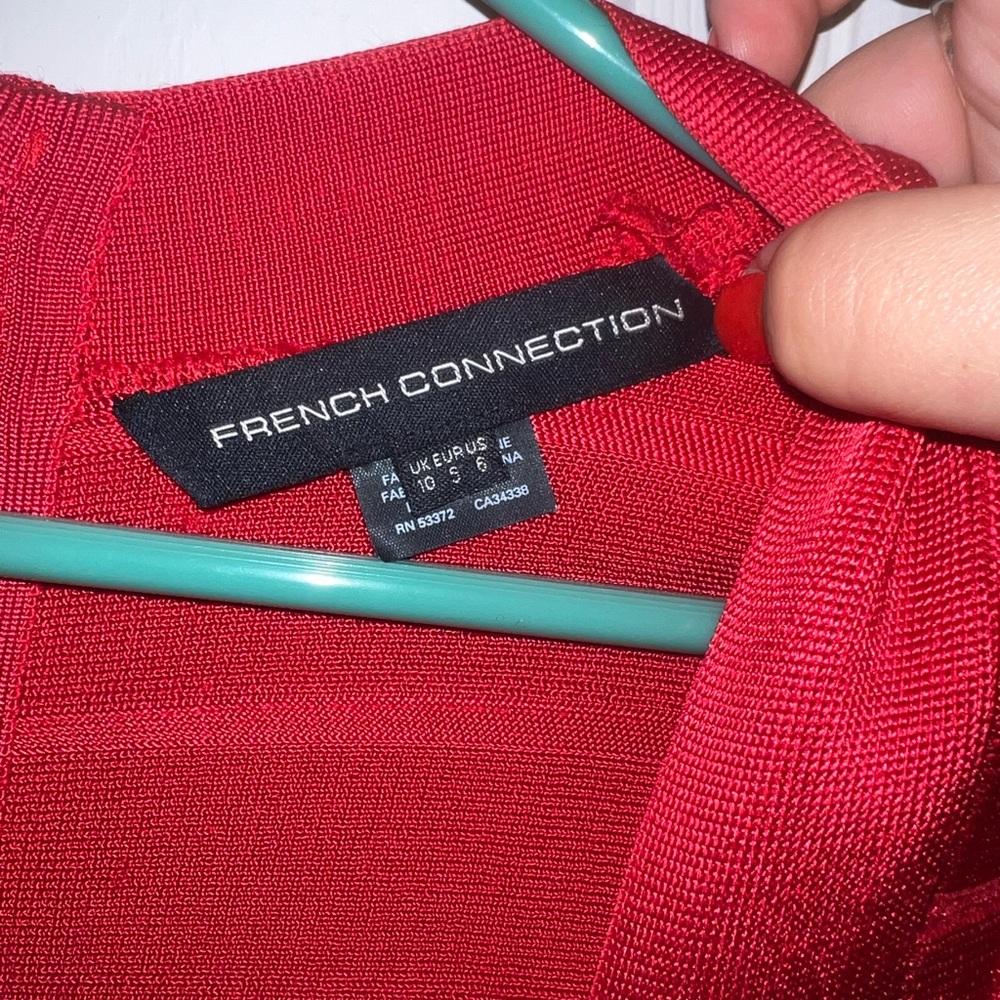 FRENCH CONNECTION: Red Bodycon Dress